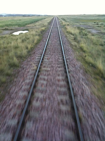 Image of disappearing railway line