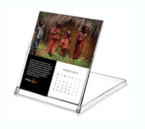 Photo of the 2014 desktop calendar setup