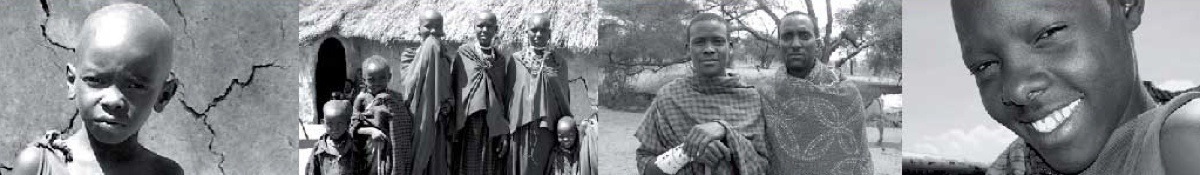 Images of African Masai used as a unique image for each page