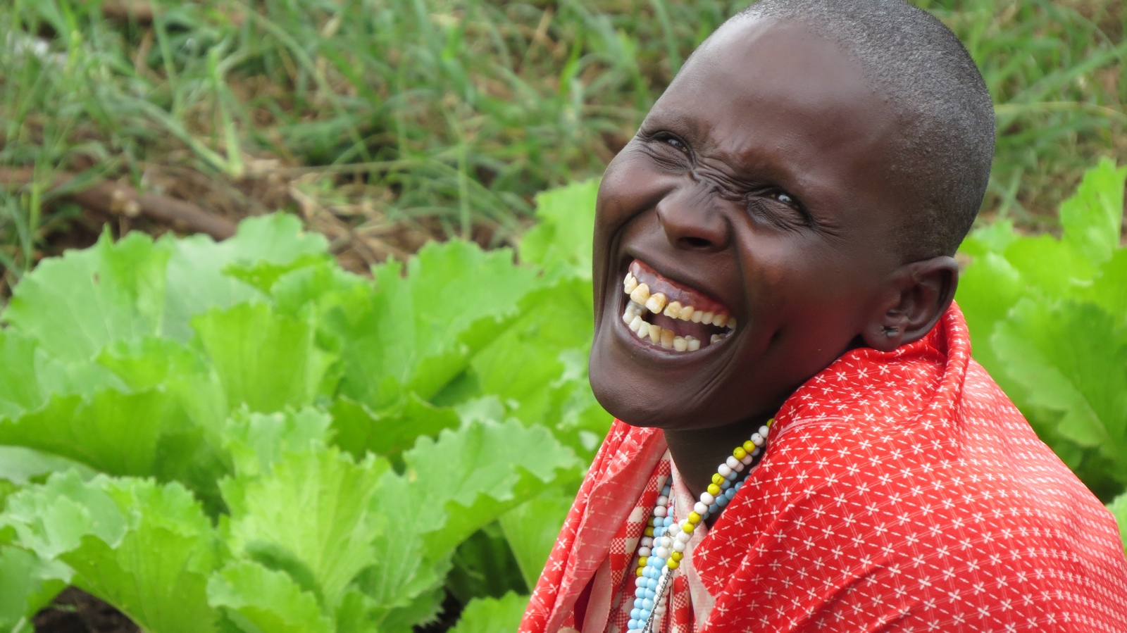 Photo of laughing woman