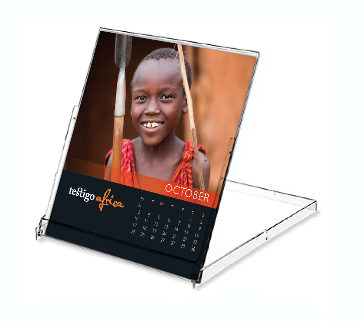 Photo of the 2016 desktop calendar setup