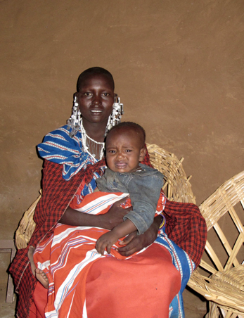 Nasha with her 18-month old.